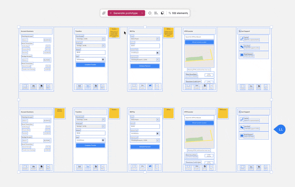 Balsamiq wireframes to prototype