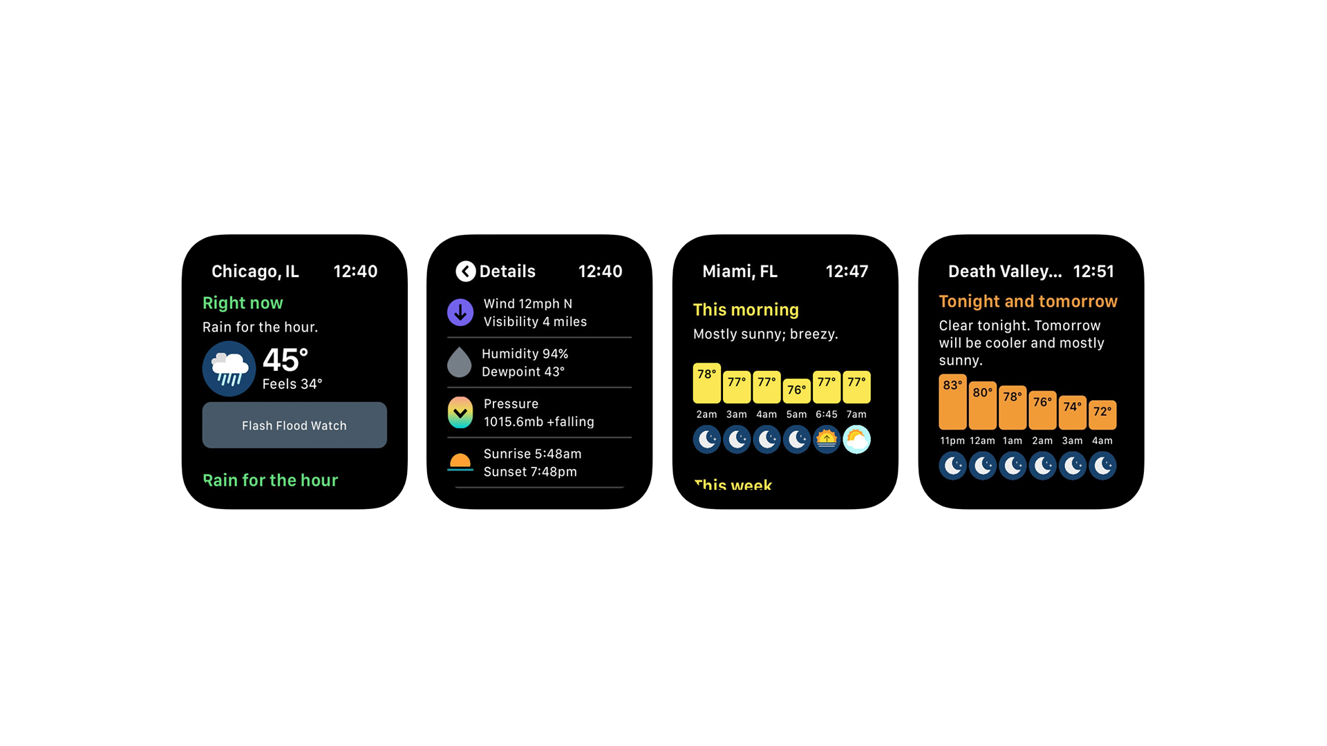 Hello Weather Apple Watch app